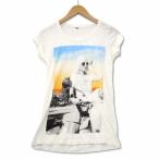  Zara ZARA стразы принт Short рукав футболка cut and sewn женский 