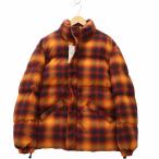 ショッピングzara 未使用品 ザラ ZARA ジップアップ チェック柄 中綿 ジャケット S ORANGE オレンジ 3918/312/615 メンズ
