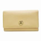 ショッピングシャネル シャネル CHANEL A20909 レザー ココボタン 6連 キーケース BEIGE(ベージュ)