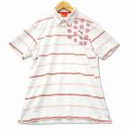  Puma PUMA окантовка . изначальный принт рубашка-поло M белый мужской 