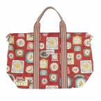 キャスキッドソン Cath Kidston フォルダウェイ クロックス トート トラベル オーバーナイトバッグ RED/MULTICOLLAR(レッド/マルチカラー)