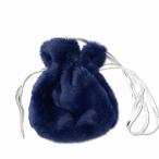 GRANTIA eko мех мешочек сумка на плечо темно-синий женский 