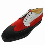 Brecos пятно kos замша wing chip обувь 43(27cm-28cm) RED/BLACK/LIGHTGRAY( красный / черный / светло-серый ) мужской 