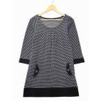  after все after all раунд шея 7 минут рукав точка вязаный туника M BLACK/WHITE( черный / белый ) весна осень женский 