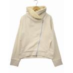 未使用品 Boutique Ordinary ブティークオーディナリー 裏毛 スウェット ライダースジャケット F IVORY(アイボリー) 秋冬 レディース