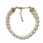 多層パール ブレスレッド ゴールド レディース