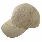 ショッピングプラダ プラダ PRADA ロゴ ベースボール キャップ L BEIGE(ベージュ) メンズ レディース