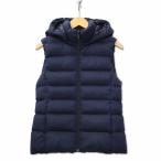 ユニクロ UNIQLO 127663 ウルトラライトダウンコンパクトベスト フード付き ネイビー M レディース