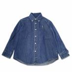 ラルフローレン RALPH LAUREN ポニー刺繍 ボタンダウン ダンガリー デニムシャツ 120 レディース