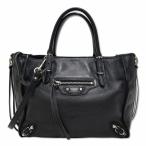 バレンシアガ BALENCIAGA 305572 レザー ペーパーミニ 2way ショルダー ハンドバッグ BLACK(ブラック) レディース