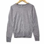 未使用品 ユニクロ UNIQLO エクストラファインメリノ クルーネック セーター M グレー レディース