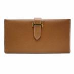 エルメス HERMES 旧型 ゴールド金具 クシュベル ベアン クラシック ウォレット 長財布 □B刻印 GOLD(ゴールド) レディース