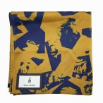  Mihara Yasuhiro MIHARA YASUHIRO FIT Stone Print Scarf Stone принт шарф F MUSTARD/BLUE( горчица / голубой ) мужской 