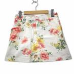  Le Coq s Porte .fle coq sportif цветок принт юбка Layered Short - брюки Golf 7 белый женский 