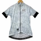 NW cycling ノースウェーブ フルジップ サイクリングTシャツ ウェア L グレー レディース