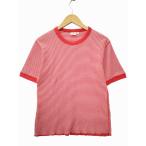ヘルスニット healthknit 別注 BEAMS BOY ワッフル ボーダー Tシャツ S RED(レッド) 春夏 レディース
