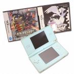 Nintendo 任天堂 DS Lite アイスブルー ACアダプター付き ポケットモンスターソフト2本セット 動作確認済み