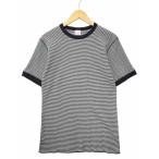 ヘルスニット healthknit 別注 BEAMS BOY ワッフル ボーダー Tシャツ M BLACK(ブラック) 春夏 レディース