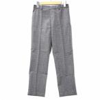  Uniqlo UNIQLO EZY лодыжка брюки Glenn проверка M серый женский 