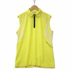  Adidas adidas половина Zip безрукавка скорость . tops рубашка желтый L мужской 