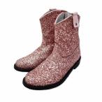 MONNALISA Италия производства ламе короткие сапоги 31(20.5cm соответствует ) розовый Kids 