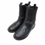  Zara ZARA искусственная кожа заклепки со вставкой из резинки ботинки 32(20cm соответствует ) черный Kids 
