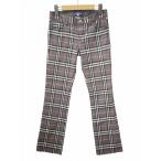  Burberry Blue Label BURBERRY BLUE LABELnoba проверка стрейч брюки 38(M) GRAY( серый ) женский 