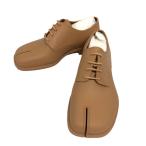 未使用品 メゾンマルジェラ Maison Margiela S58WQ0125 TABI ラバーシューズ ローファ ダービー レースアップ 35 ベージュ レディース
