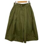  не использовался товар Moncler MONCLER × jw anderson 21SS PANTALONE брюки гаучо брюки широкий tuck хлопок нашивка одноцветный 40 хаки 