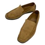  Gucci GUCCI Loafer туфли без застежки замша GG Logo 6 чай Brown бежевый женский 