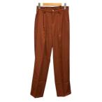 dono van DONOBAN брюки низ широкий tuck M чай Brown женский 