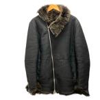 インカーネーション インカネーション incarnation ムートンコート ブルゾン ファー シープスキン 長袖 M 黒 ブラック グレー メンズ