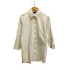 フェンディ FENDI シャツ 長袖 無地 コットン混 F768/072 40 アイボリー レディース