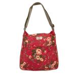 キャスキッドソン Cath Kidston ショルダーバッグ 斜め掛け 肩掛け 2WAY キャンバス マグネット開閉 A4サイズ収納可 大容量 総柄 花柄 ピ