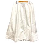 ショッピングzara ザラ ZARA スカート バルーンスカート ボリューム フレア ロング丈 無地 L 白 ホワイト レディース