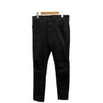 ユニクロ UNIQLO デニム ジーンズ スキニー ストレッチ 無地 ポリエステル混 321-413156 31 黒 ブラック レディース