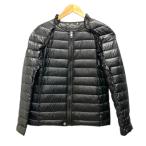 ショッピングdiesel ディーゼル DIESEL ダウンジャケット ブルゾン フェザー混 ナイロン フリル 長袖 S 黒 ブラック レディース