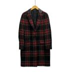  United Arrows UNITED ARROWS HARRIS TWEED Пальто Честерфилд длинный рукав проверка шерсть 1525-139-0572 36 красный красный чёрный черный maru 