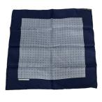  Hermes HERMES pocket square шарф Calle 40 общий рисунок шелк темно-синий темно-синий белый белый мужской женский 