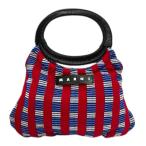 マルニ MARNI ハンドバッグ マーケットボートバッグ ロゴ 総柄 マルチカラー レディース