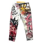 ドルチェ&ガッバーナ ドルガバ DOLCE&GABBANA デニム ジーンズ ストレート ペイント ダメージ加工 総柄 44 マルチカラー メンズ