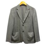 ユニクロ UNIQLO テーラードジャケット ブレザー センターベント 無地 長袖 L グレー メンズ