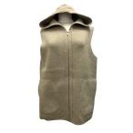 未使用品 セオリーリュクス theory luxe 23AW Chelsea Vita ニットベスト ジップアップ ウール混 カシミヤ混 38 ベージュ レディース