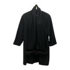  excellent мода ткань EXCELLENT FASHION FABRIC меховое пальто кашемир мех нейлон . одноцветный M чёрный черный женский 