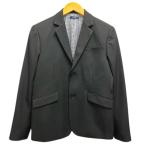 GRAZOS ジャケット ブレザー 上着 テーラード 長袖 無地 160 黒 ブラック 男の子 キッズ