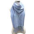  Barneys New York BARNEYS NEW YORK muffler палантин бахрома one отметка Logo вышивка бледно-голубой голубой женский 