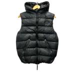 ショッピングデュベティカ デュベティカ DUVETICA ×ハイドロゲン HYDROGEN ダウンベスト フード ナイロン フェザー混 迷彩柄 ワンポイント 48 黒 ブラック メンズ