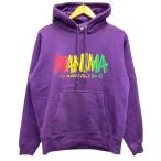 WANIMA Parker f- глубокий ru над принт длинный рукав обратная сторона ворсистый M фиолетовый лиловый многоцветный мужской 