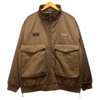  Brooke Brook 23aw0008ca джемпер блузон one отметка Logo вышивка боковой Zip средний хлопчатник длинный рукав 2 чай Brown мужской 
