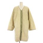 ALPHA INDUSTRIESaru искатель -тактный Lee z двусторонний стеганое полотно боа пальто длинный с хлопком M слоновая кость хаки /AT #OSreti-